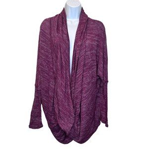 Yogatech Womens Pink Comfort Long Sleeve Pullover Wrap Sweater Size XL